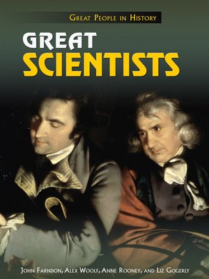 cover image of Great Scientists
